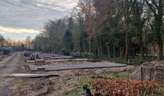 camperplaatsen in aanbouw Camping den Inkel